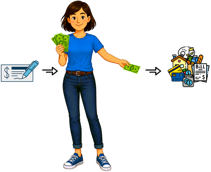 Using income