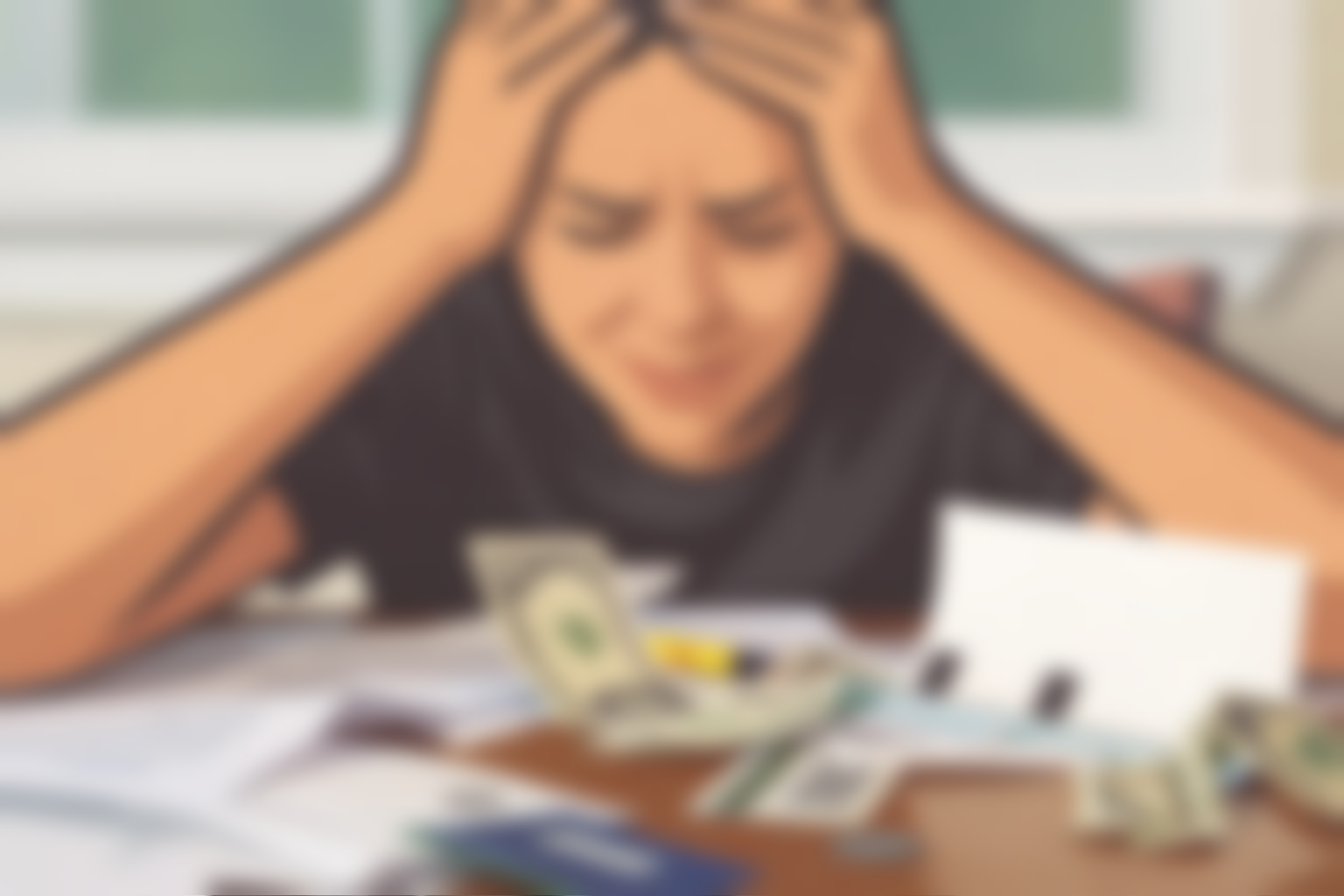 Money is often out of focus