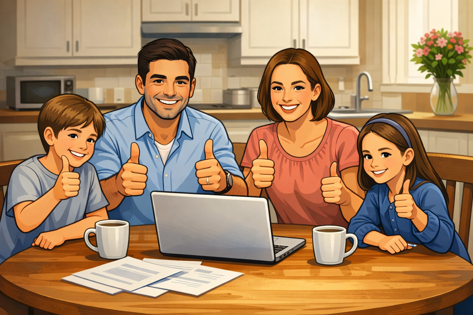 Thumbs up for money in focus