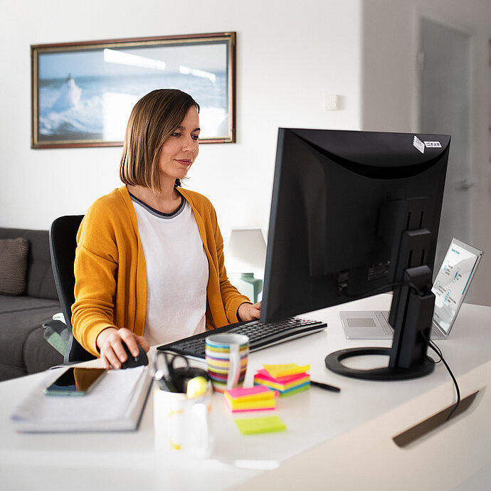 Woman using You Need A Cash Plan