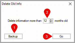 Delete old info message box