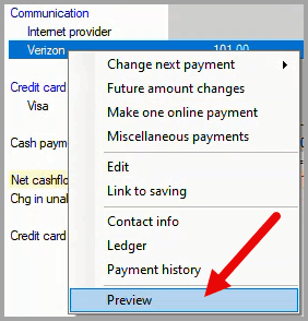 Open the preview for the bill
