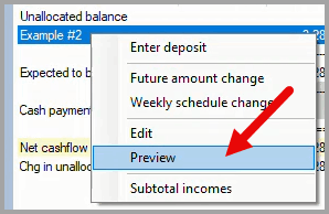 Open the preview for the income