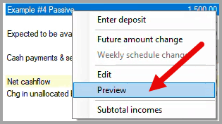 Open the preview for the income