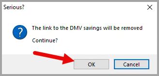 Link to saving dialog box