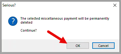 Serious? dialog box